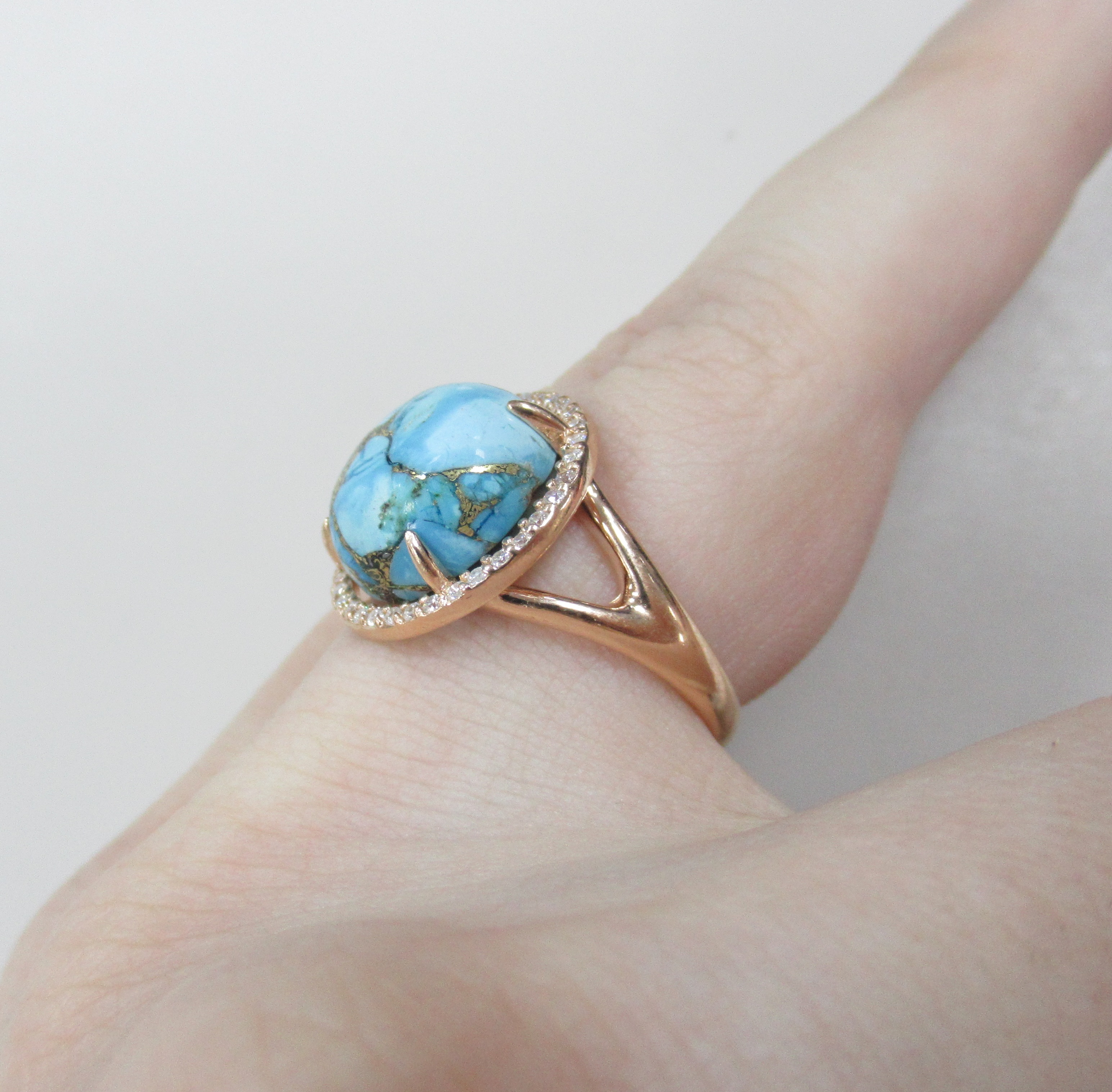Серебряное кольцо с бирюзой